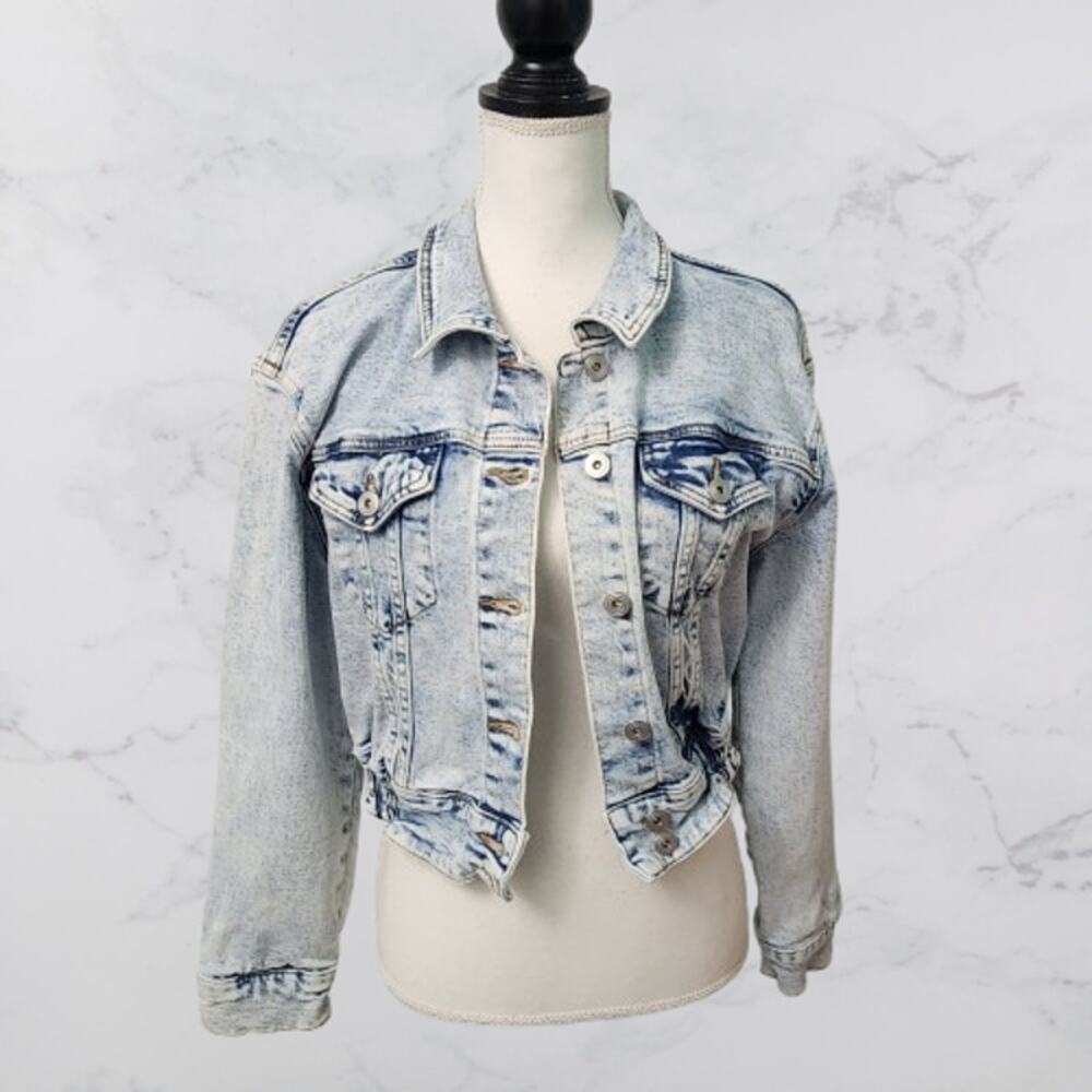 And Now This Brand Acid Washed Denim Jacket Size XS